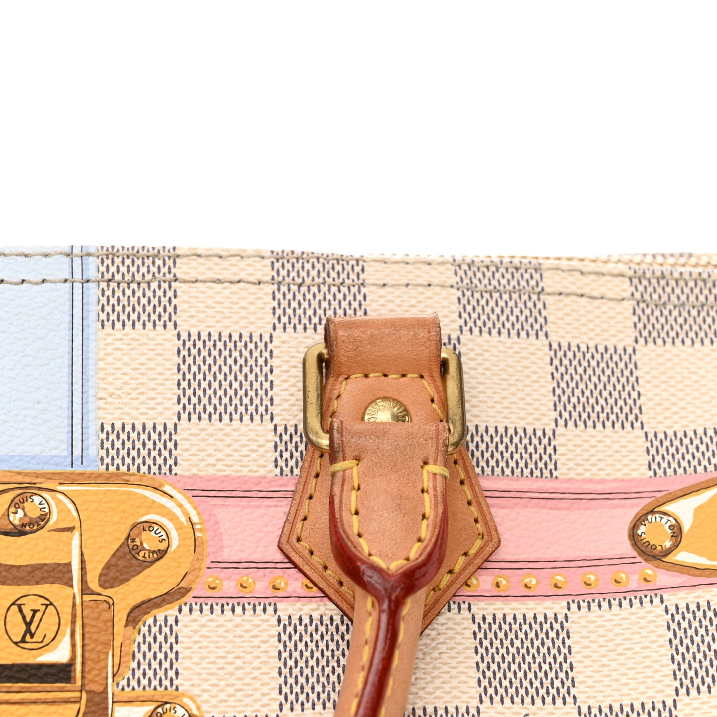 Damier Azur Summer Trunks Speedy Bandouliere 30