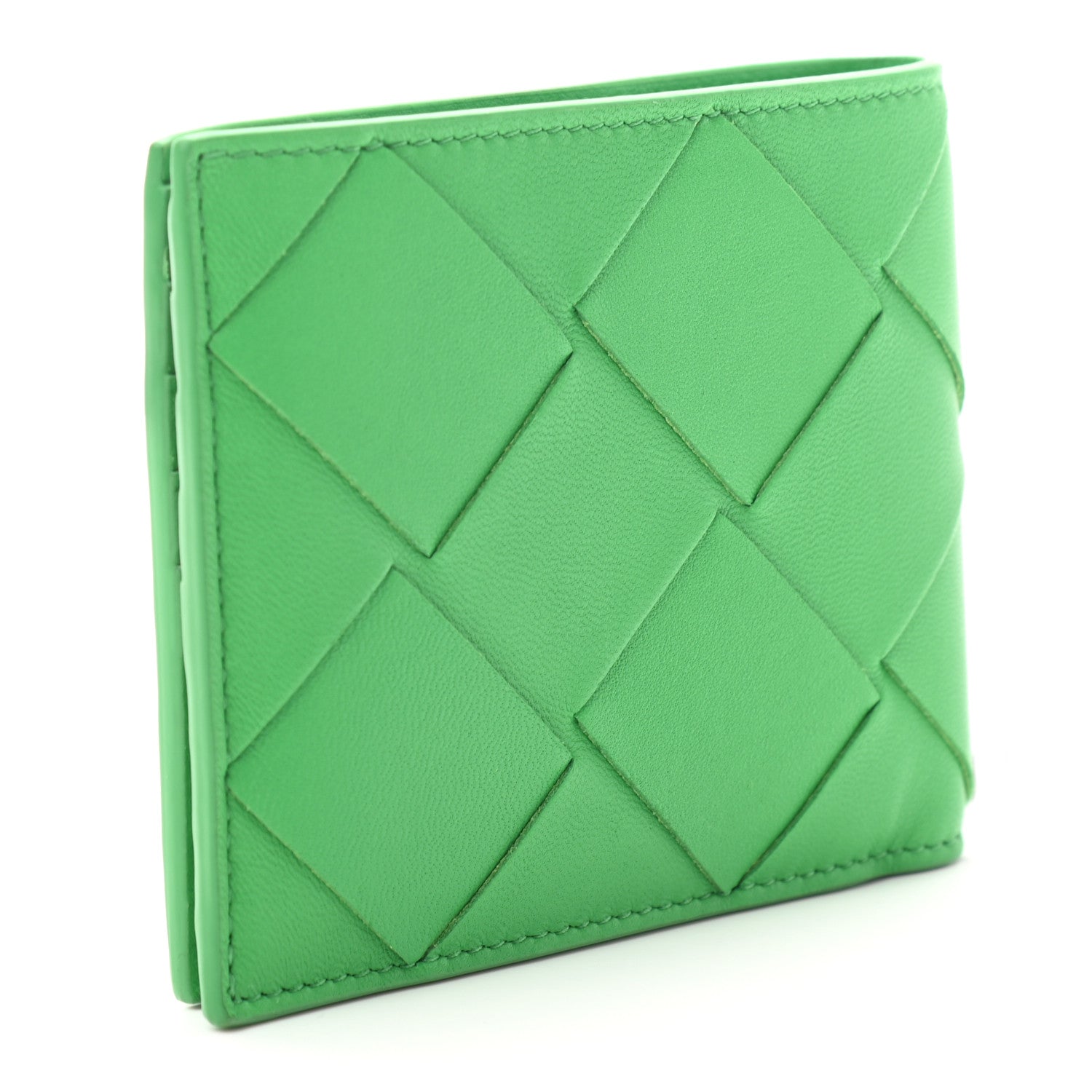 Bottega Veneta Calfskin Intrecciato Bi-Fold Wallet Parakeet 3 of 8