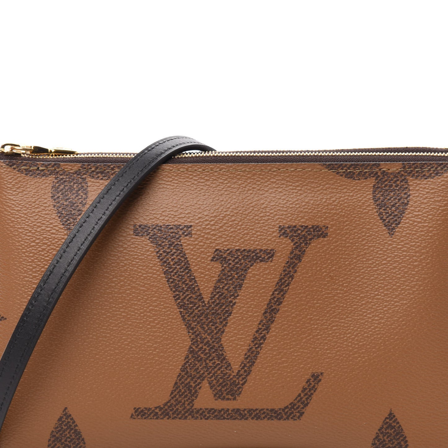 Reverse Monogram Giant Double Zip Pochette