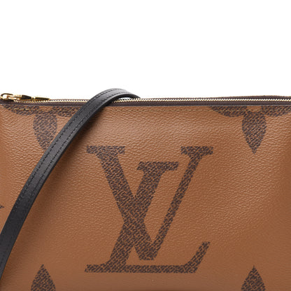 Louis Vuitton Reverse Monogram Giant Double Zip Pochette 11 of 12