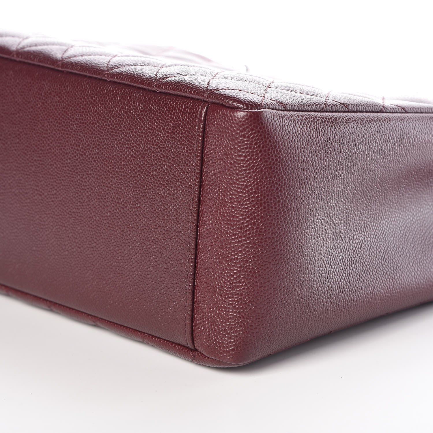 Chanel Caviar Quilted Grand Shopping Tote GST Burgundy 7 of 9