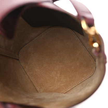 Loewe Calfskin Mini Pebble Bucket Bag Dark Burgundy 5 of 9