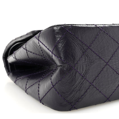Chanel Aged Calfskin Quilted 2.55 Reissue 226 Flap Purple 9 of 10