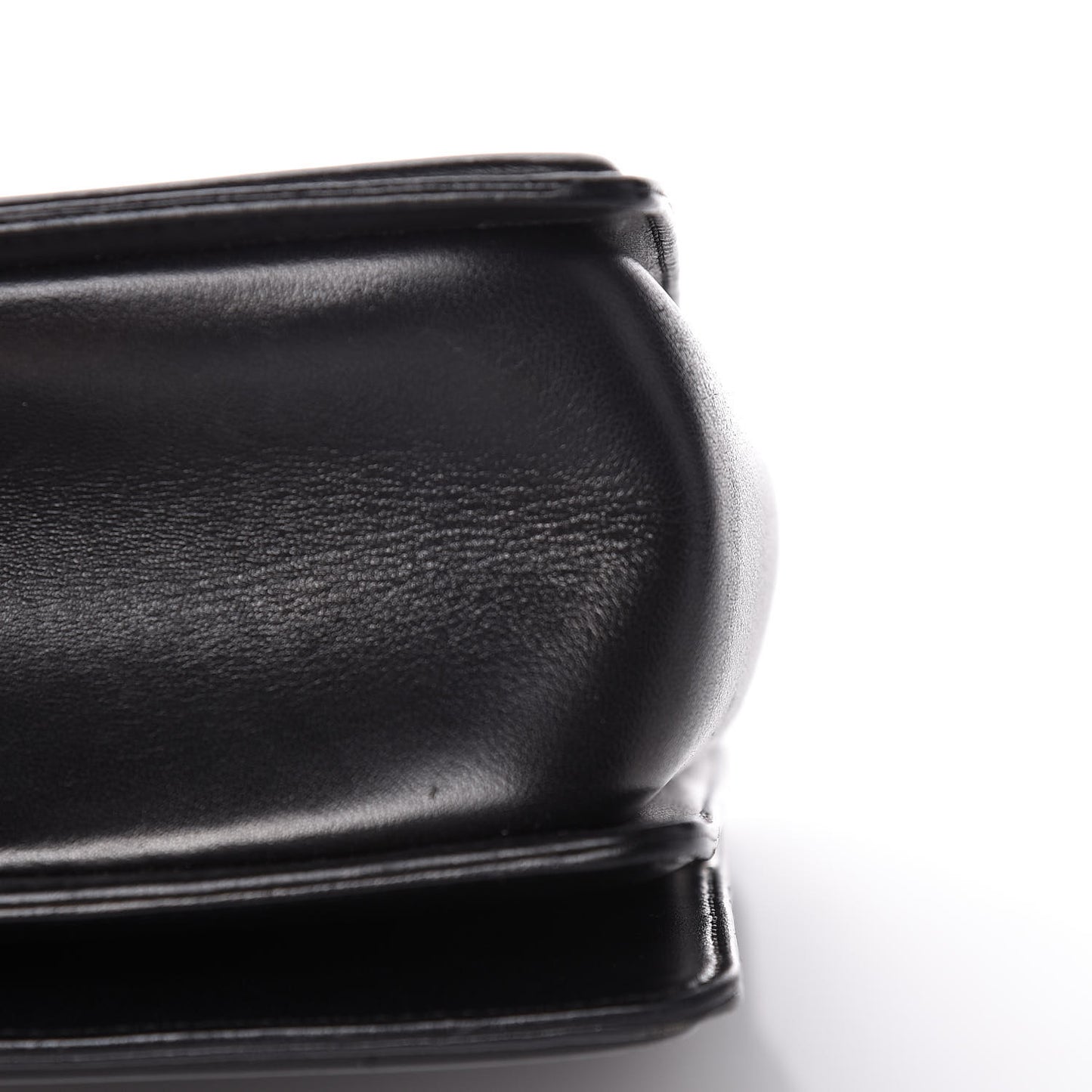 Lambskin Quilted Medium Boy Flap Black