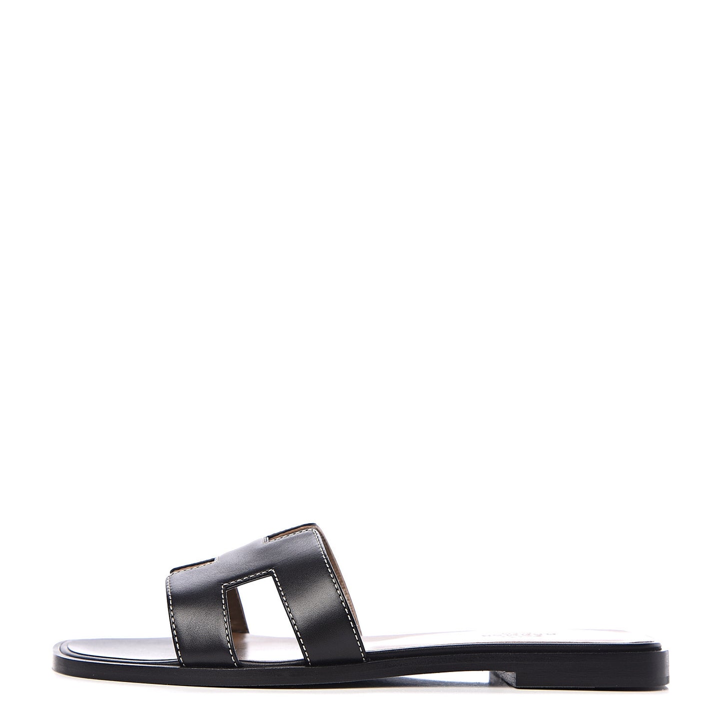 Box Calfskin Oran Sandals 36.5 Black