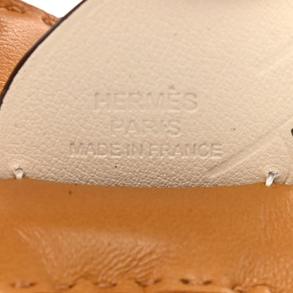 Hermes Milo Lambskin Grigri Rodeo Pegase Horse Bag Charm PM Sesame Black Nata 3 of 5
