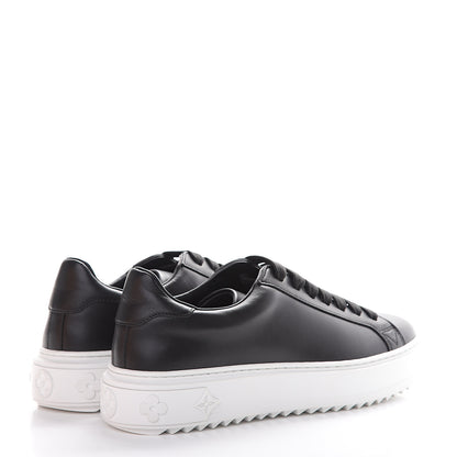 Louis Vuitton Calfskin Time Out Sneakers 37 Black 4 of 9