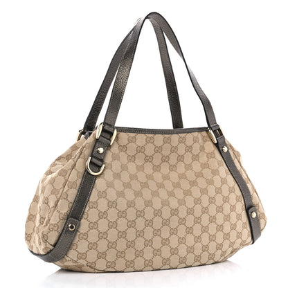 Gucci Monogram Medium Abbey Shoulder Bag Pewter 3 of 10