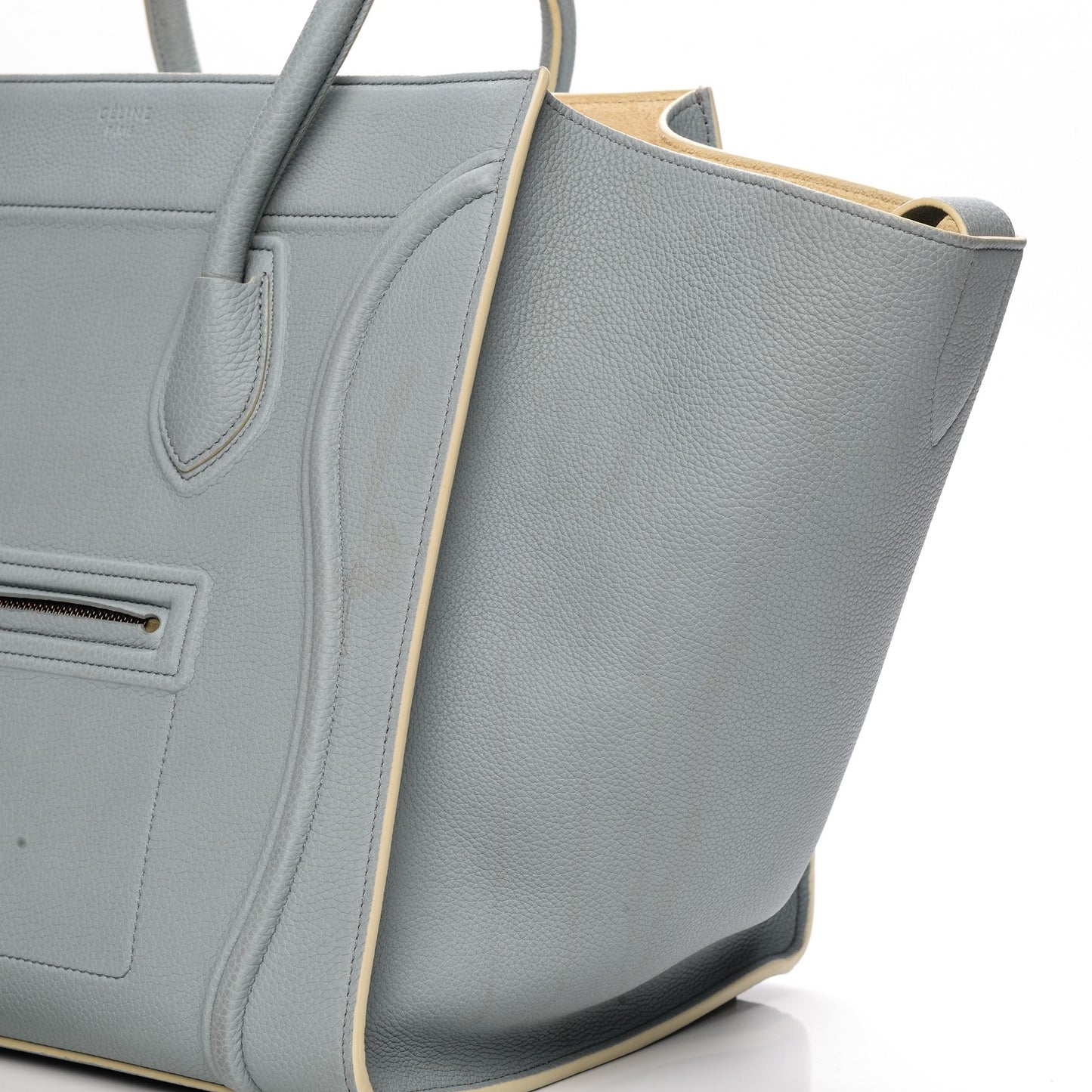 Baby Grained Calfskin Medium Phantom Luggage Cloud