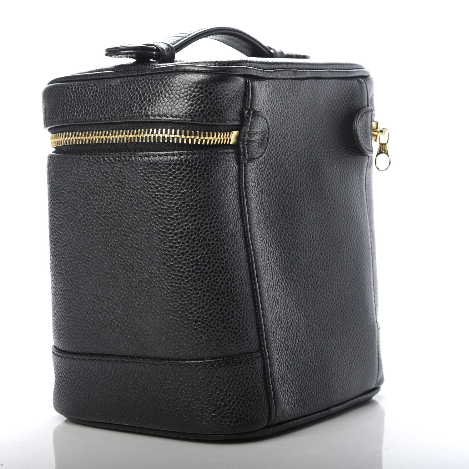 Chanel Caviar Cosmetic Vanity Bag Black 3 of 8