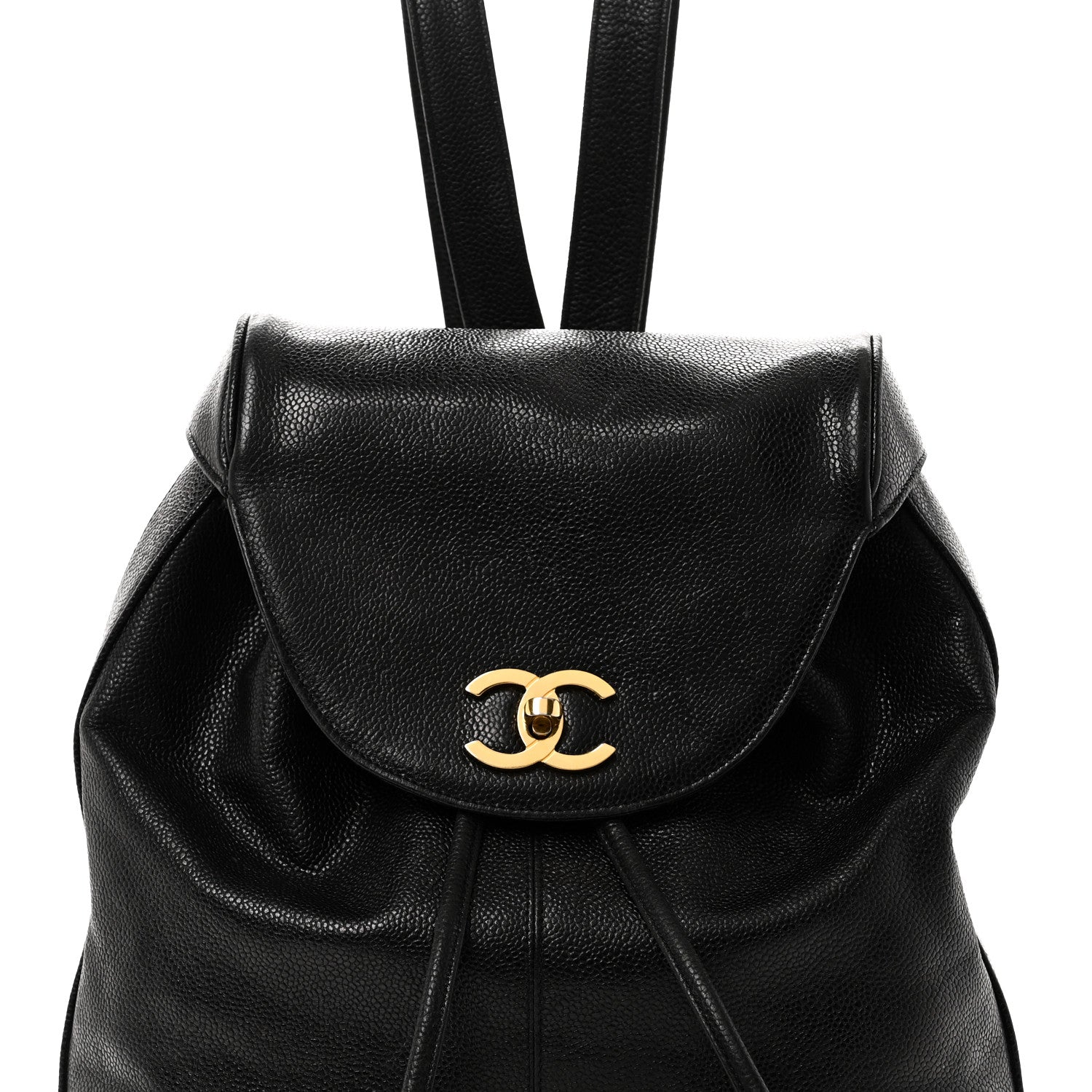 Chanel Caviar Triple CC Backpack Black 10 of 13