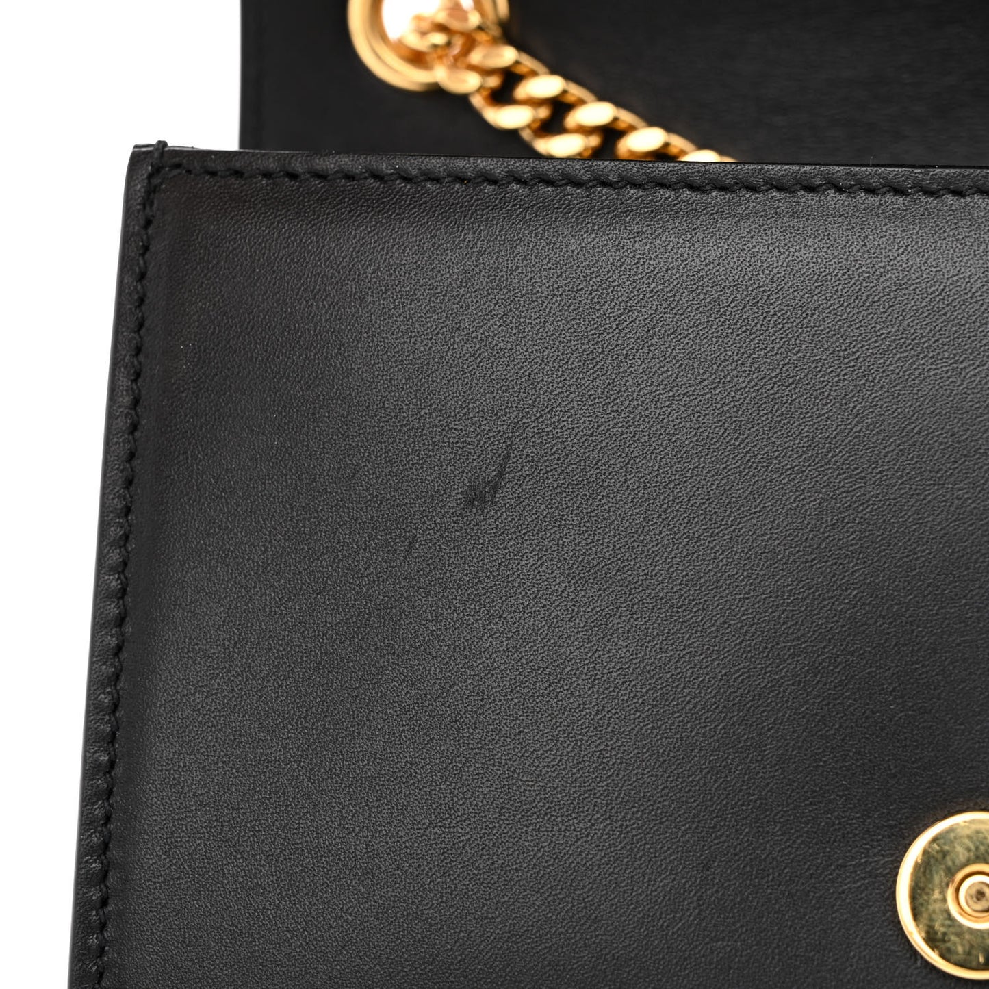 Calfskin Small Classic Monogram Kate Tassel Satchel Black