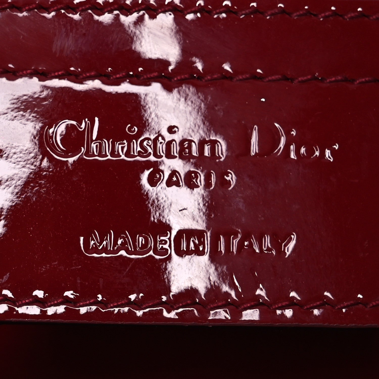 Christian Dior Patent Cannage Medium Lady Dior Red 6 of 13