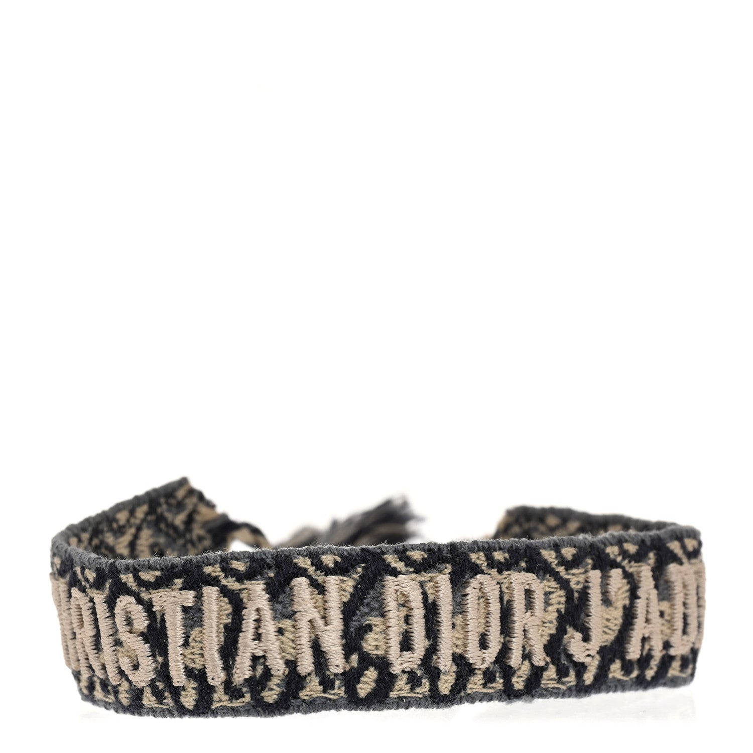 Christian Dior Woven Cotton J'Adior Friendship Bracelet Navy 1 of 4