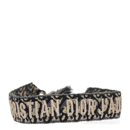 Christian Dior Woven Cotton J'Adior Friendship Bracelet Navy 1 of 4