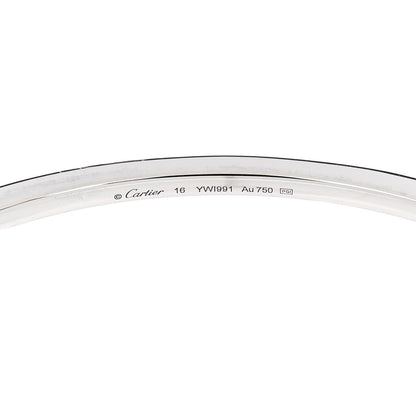 Cartier 18K White Gold Diamond Etincelle de Cartier Bangle Bracelet 16 3 of 4