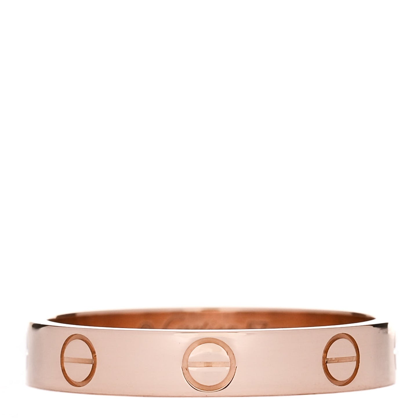 18K Pink Gold 3.5mm LOVE Wedding Band Ring 57 8