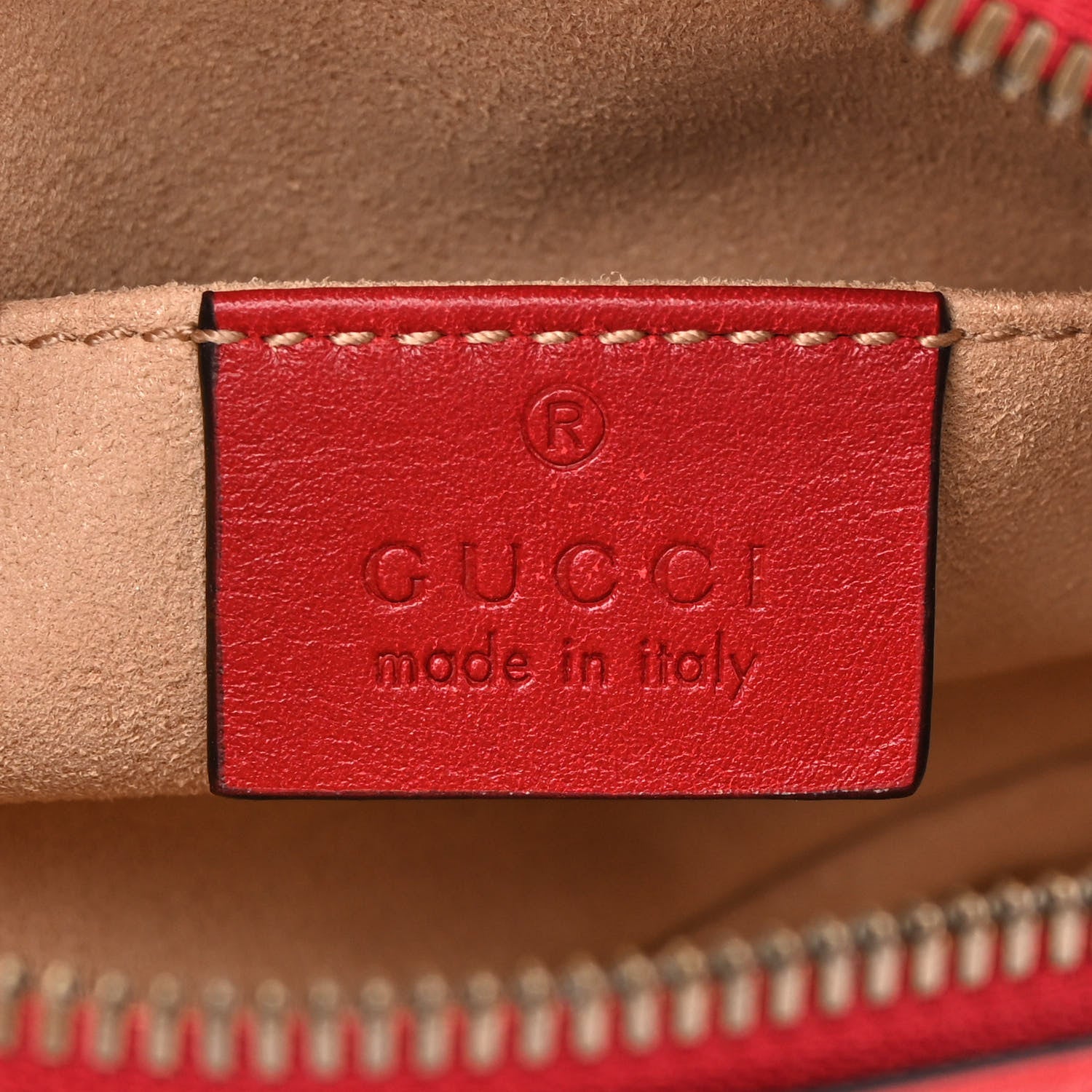 Gucci Calfskin Matelasse GG Marmont Belt Bag 85 34 Hibiscus Red 6 of 12