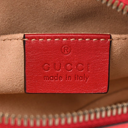 Gucci Calfskin Matelasse GG Marmont Belt Bag 85 34 Hibiscus Red 6 of 12