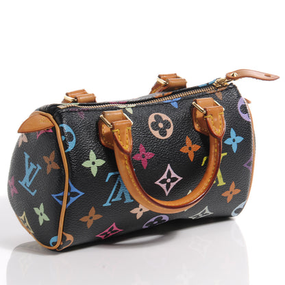 Louis Vuitton Monogram Multicolor Mini Sac HL Speedy Black 3 of 7