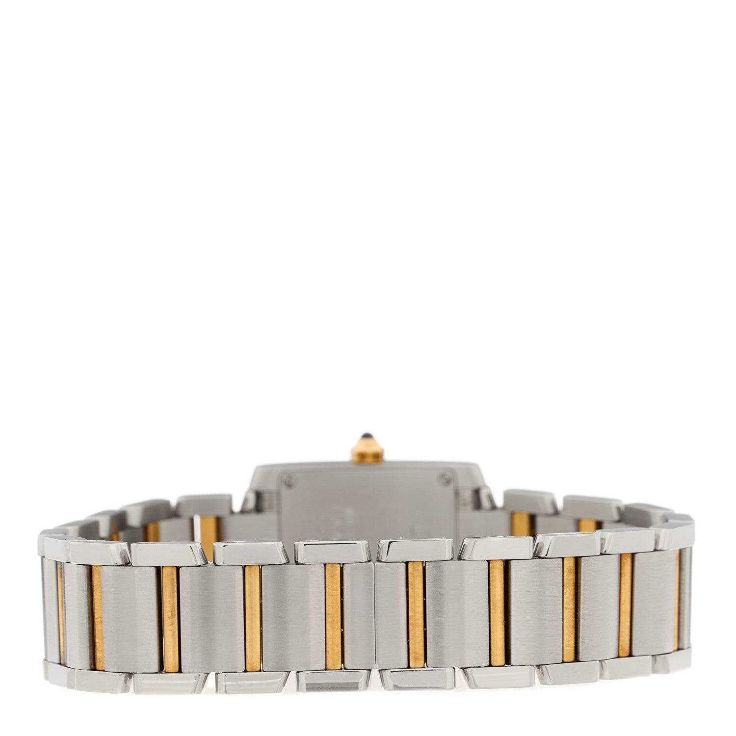 Cartier Stainless Steel 18K Yellow Gold 20mm Tank Francaise Quartz Watch 3 of 4