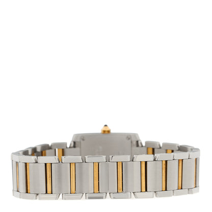 Cartier Stainless Steel 18K Yellow Gold 20mm Tank Francaise Quartz Watch 3 of 4