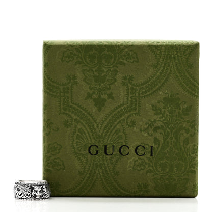 Gucci Sterling Silver Thin Feline Band Ring 47 4.25 7 of 7