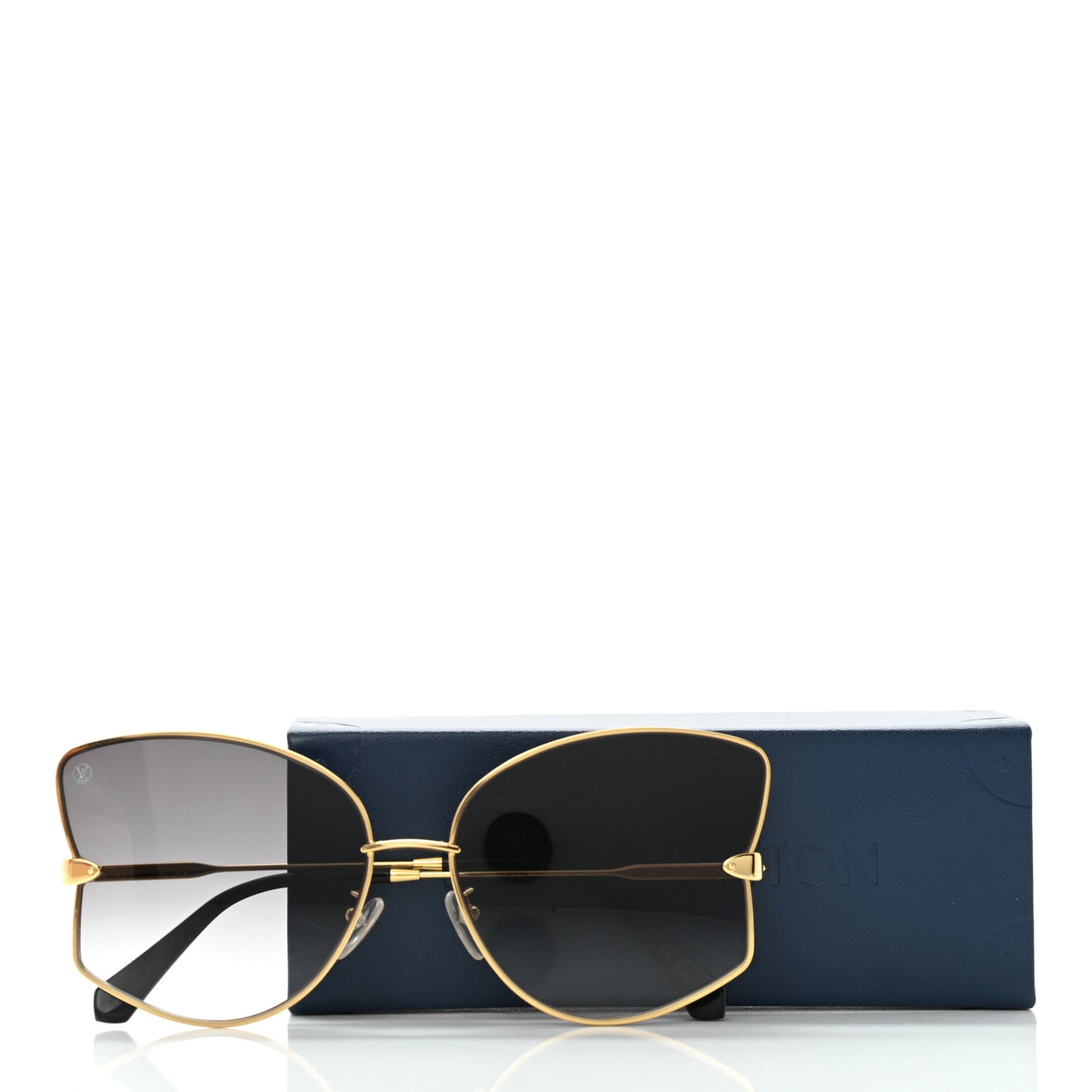 Metal Les Amants du Pont Neuf Sunglasses Z1384E Gold Black