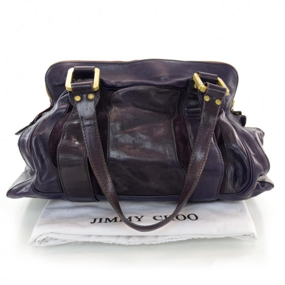 Jimmy Choo Leather Suede Malena Purple 3 of 6