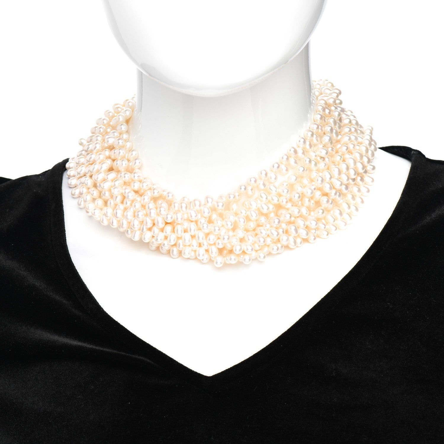 Tiffany Sterling Silver Pearl Paloma Picasso Torsade Necklace 2 of 4