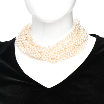 Tiffany Sterling Silver Pearl Paloma Picasso Torsade Necklace 2 of 4