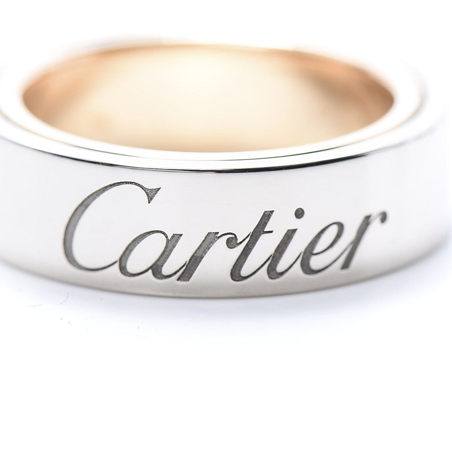 18K White Pink Gold 5.5mm Astro LOVE Ring 47 4