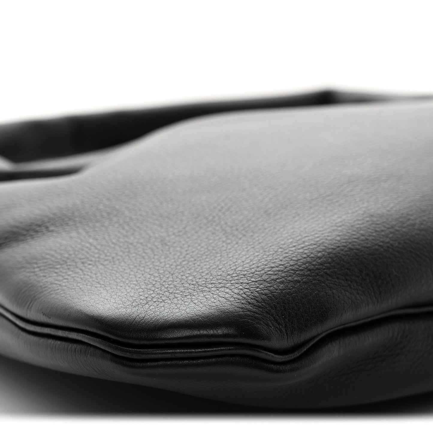 Grained Calfskin Small Everyday Shoulder Bag Black