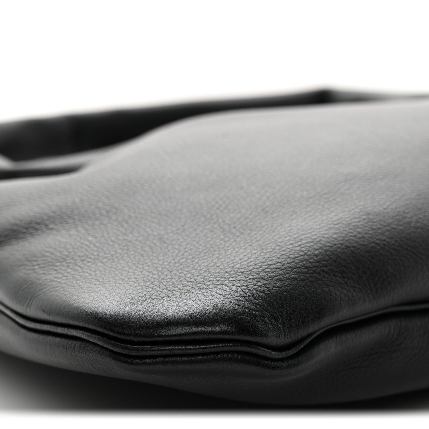 The Row Grained Calfskin Small Everyday Shoulder Bag Black 8 of 9