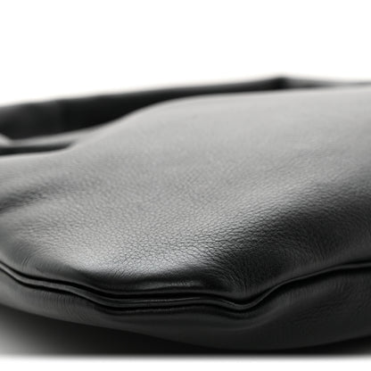 The Row Grained Calfskin Small Everyday Shoulder Bag Black 8 of 9