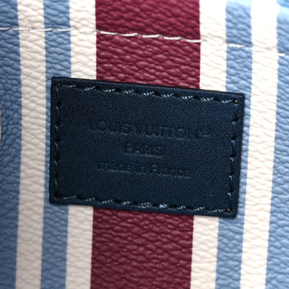 Louis Vuitton Monogram Heritage Locker Dopp Kit Toilet Pouch Blue 6 of 7