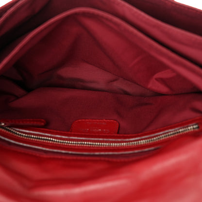 Christian Dior Lambskin Cannage Medium New Lock Flap Red 5 of 14