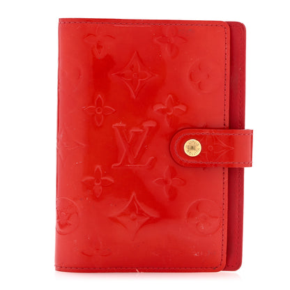 Louis Vuitton Vernis Small Ring Agenda Cover Red 1 of 9