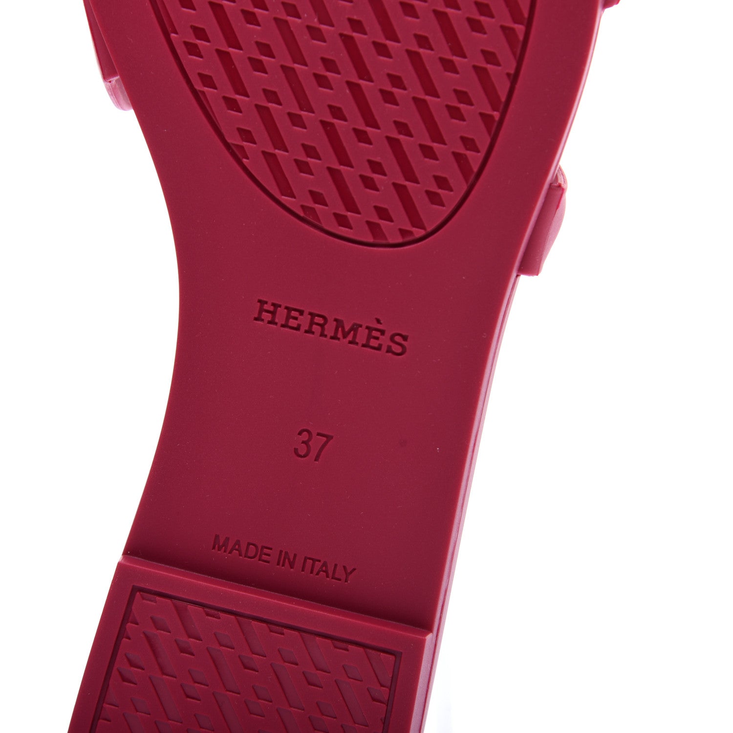 Hermes Rubber Aloha Sandals 37 Rose Baie 9 of 9