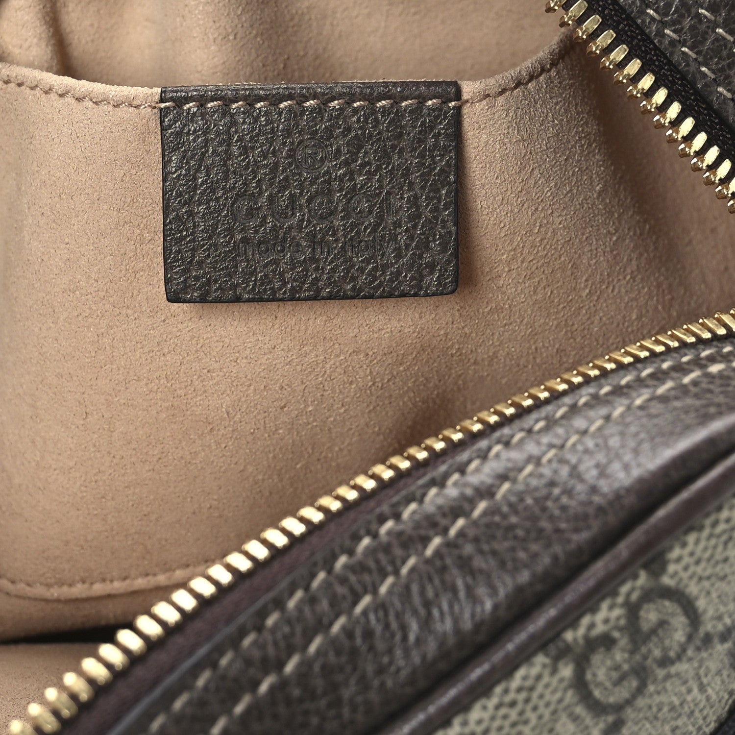 Gucci GG Supreme Monogram Web Small Ophidia Belt Bag 85 34 Dark Brown 6 of 10