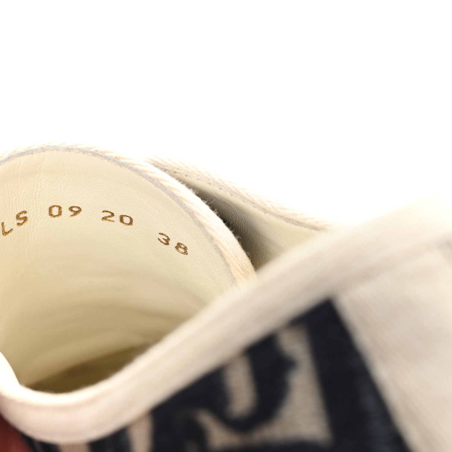 Christian Dior Canvas Oblique Walk'N'Dior Low Top Sneakers 38 Deep