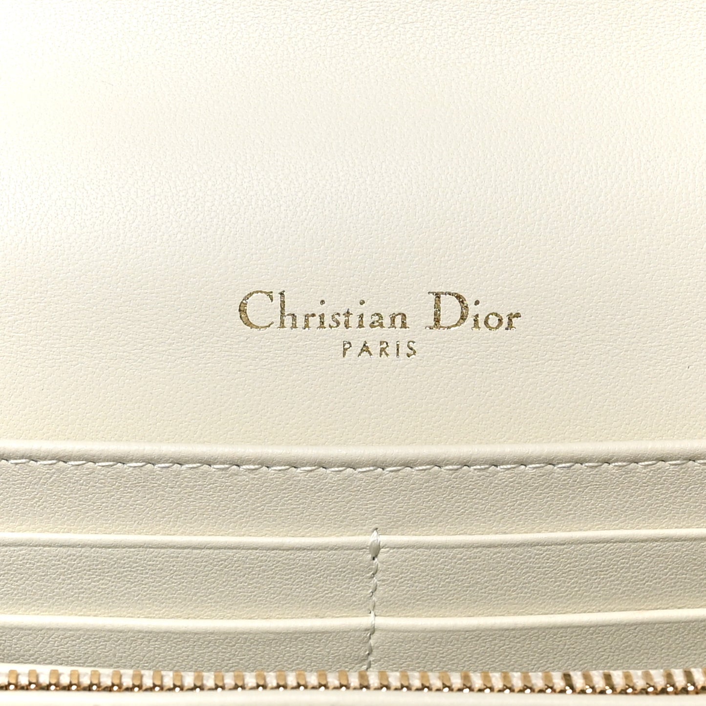 Lambskin Cannage Chain My Dior Daily Chain Pouch Latte