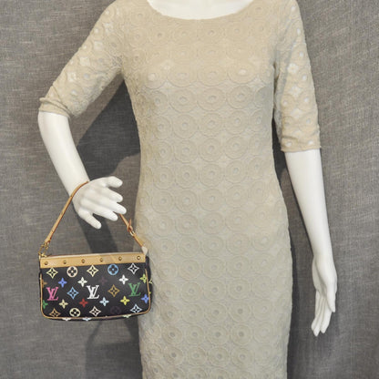 Louis Vuitton Monogram Multicolor Pochette Accessories Black 2 of 9
