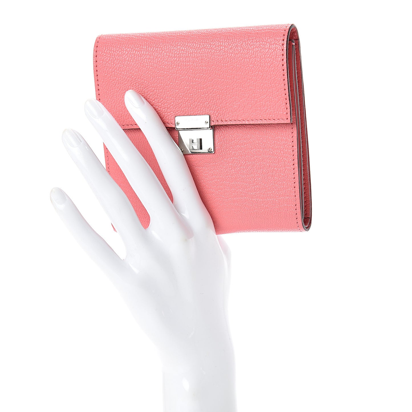 Chevre Mysore Clic 12 Wallet Rose Ete