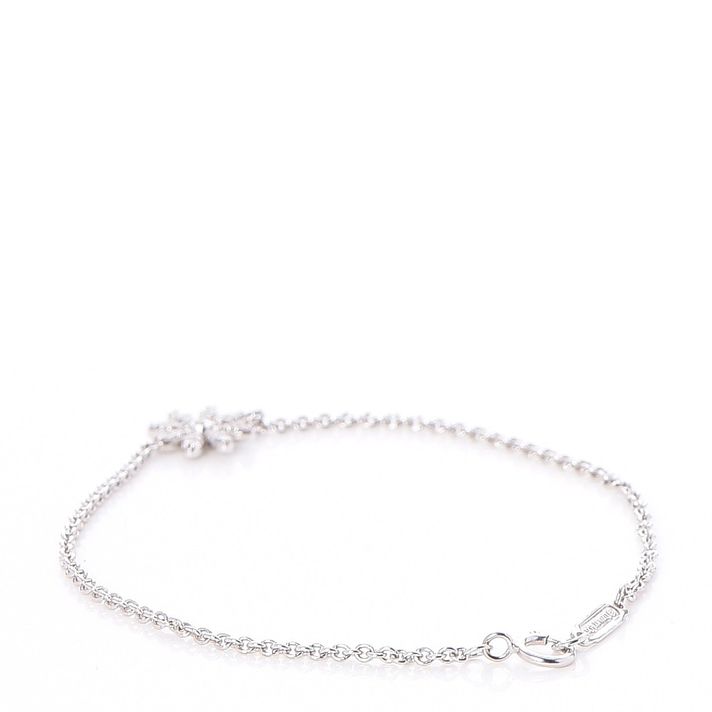 18K White Gold Diamond Enchant Garden Flower Bracelet