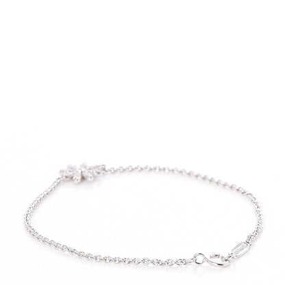 Tiffany 18K White Gold Diamond Enchant Garden Flower Bracelet 3 of 7