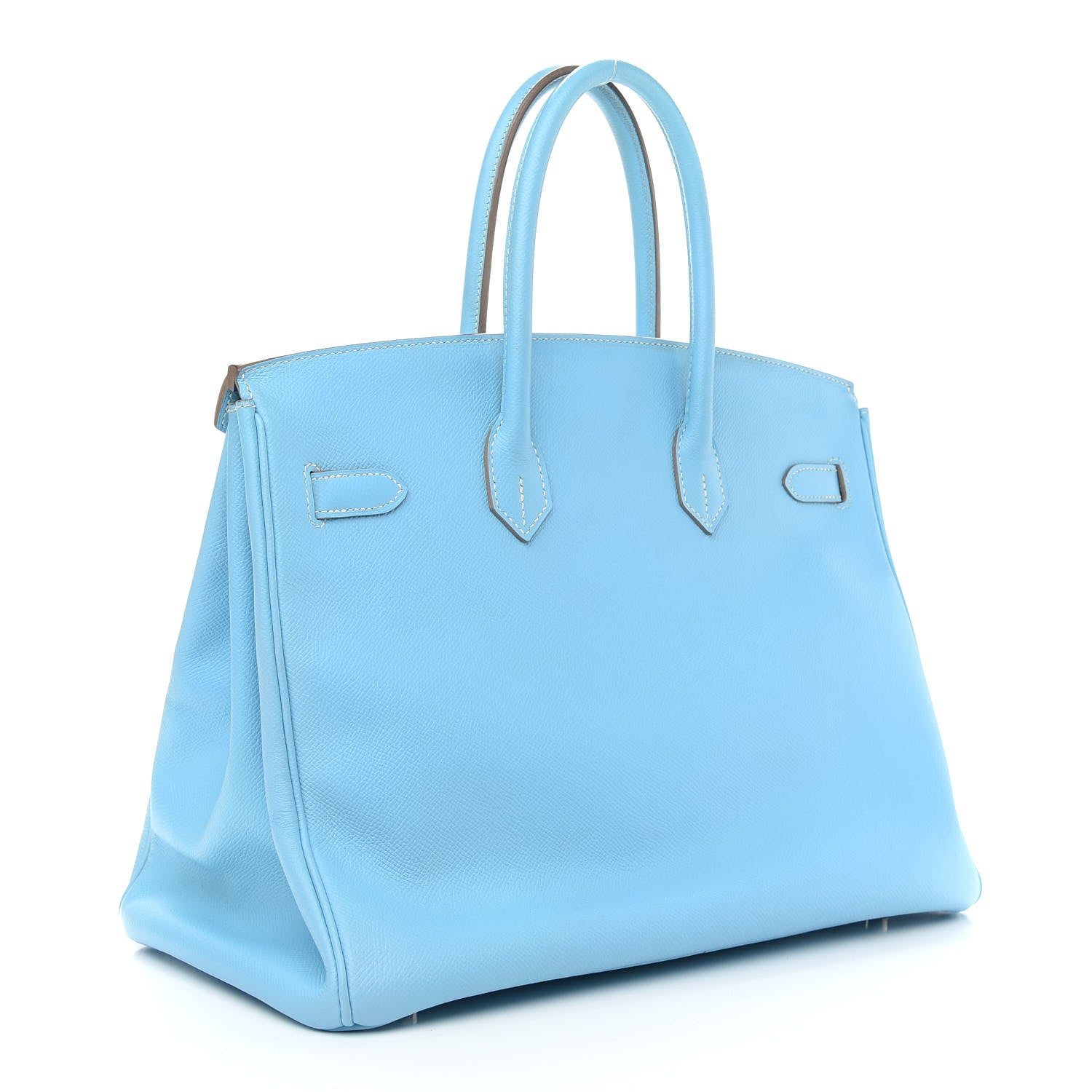 Hermes Epsom Candy Birkin 35 Celeste Mykonos 3 of 12