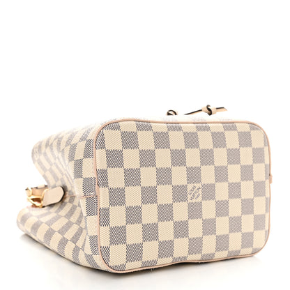 Louis Vuitton Damier Azur Braided Neonoe BB Pink 4 of 11