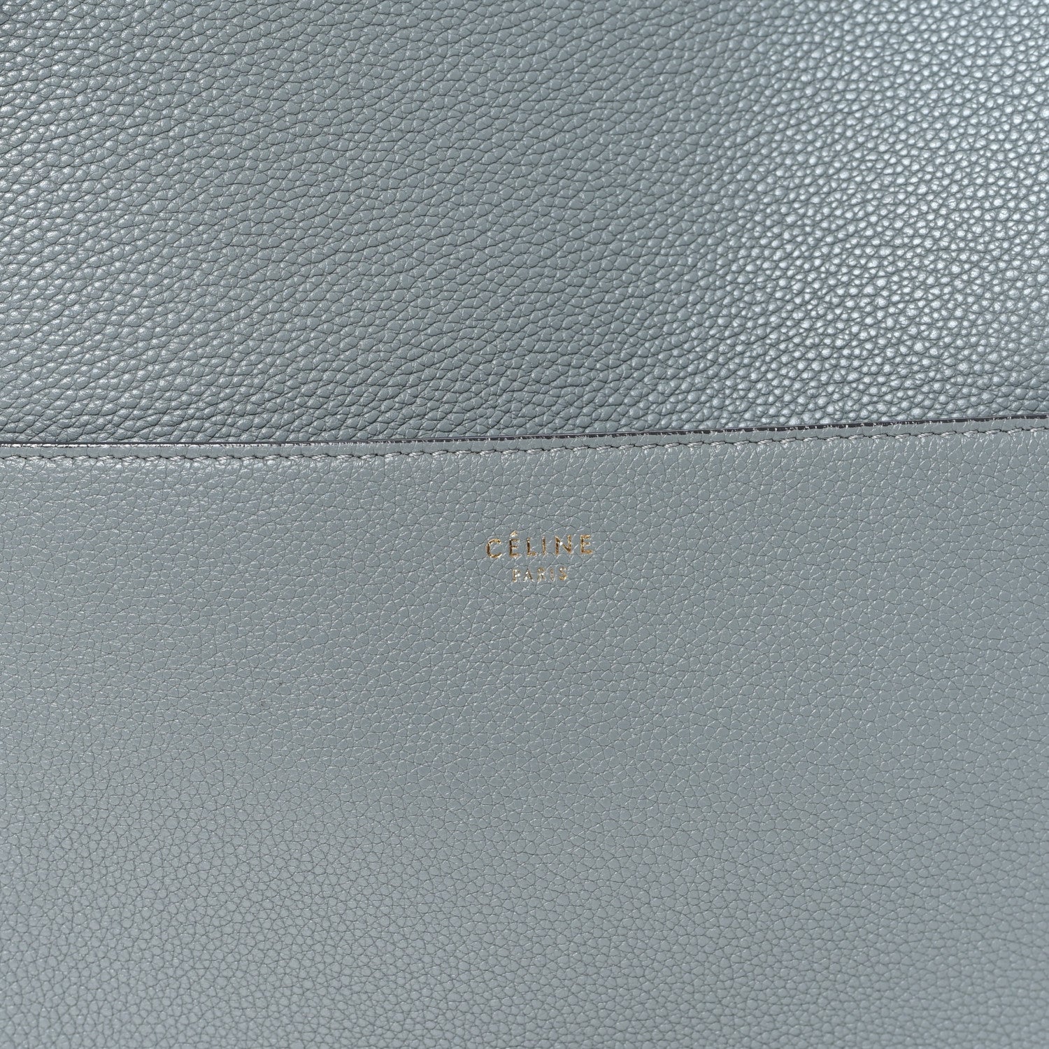 Celine Soft Grained Calfskin Sangle Bucket Bag Storm 7 of 10