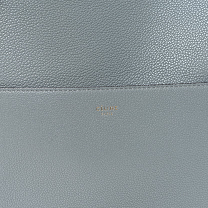 Celine Soft Grained Calfskin Sangle Bucket Bag Storm 7 of 10